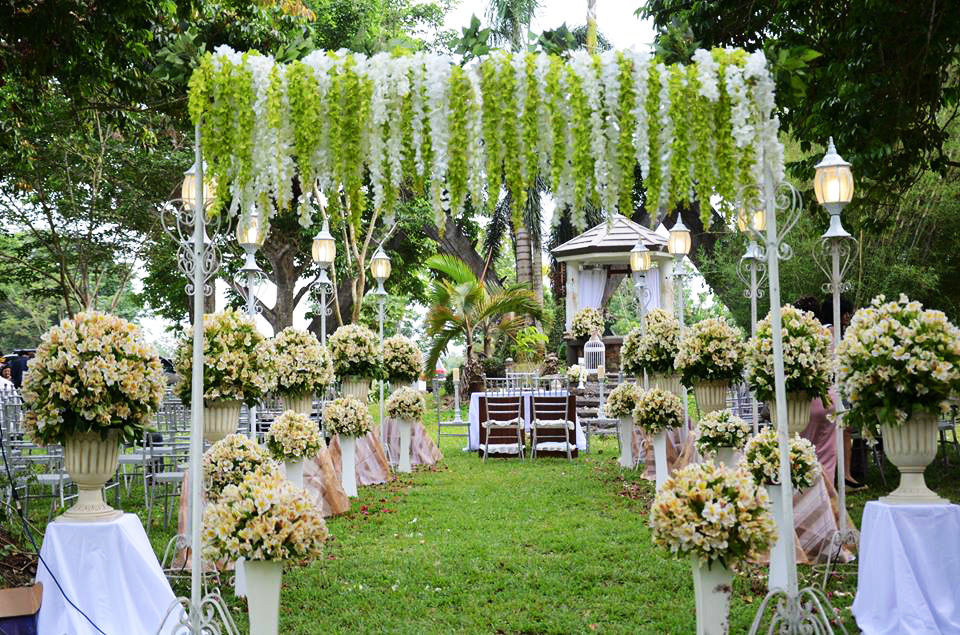 haciendas de naga outdoor wedding